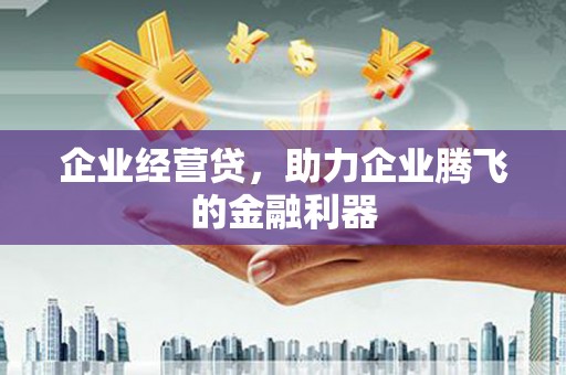 太子河企业经营贷，助力企业腾飞的金融利器