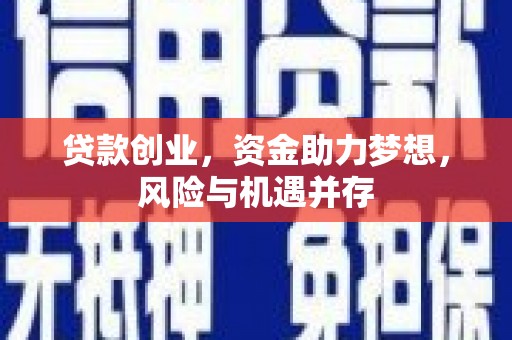 大堂贷款创业，资金助力梦想，风险与机遇并存