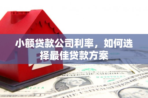 鲅鱼圈小额贷款公司利率，如何选择最佳贷款方案