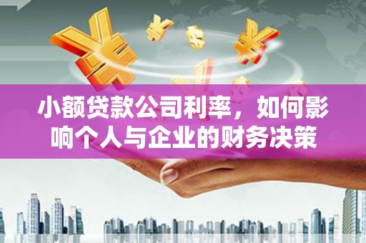 英德小额贷款公司利率，如何影响个人与企业的财务决策