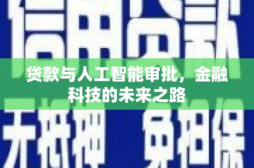 巴里坤贷款与人工智能审批，金融科技的未来之路